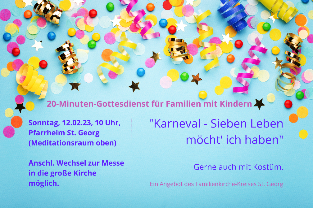Kirche im Karneval für Kinder