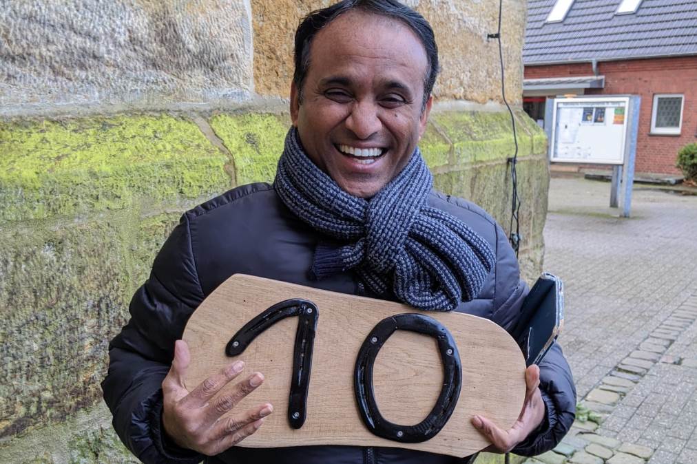 Pfarrer Ramesh 10 Jahre in Saerbeck + Bericht WN