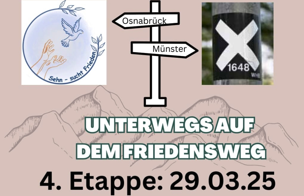 Wandern auf dem Friedensweg – 4. Etappe 29.3.