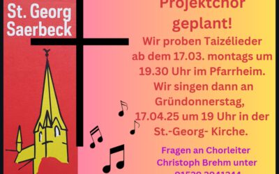 Lust auf Taizé-Lieder – Projektchor ab 17.3.