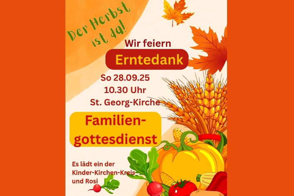Erntedankfest – Familiengottesdienst am 28. September