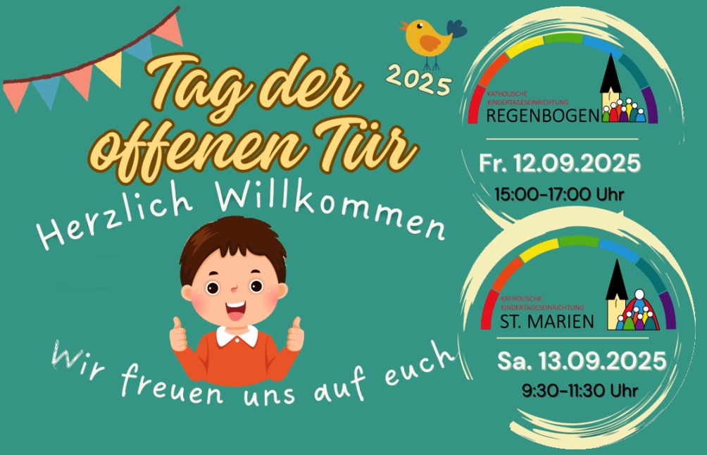 Tage der Offenen Tür – Kita Regenbogen und St. Marien laden ein