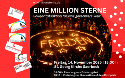 Friedensgebet am 14.11. – mit der Aktion Eine Million Sterne