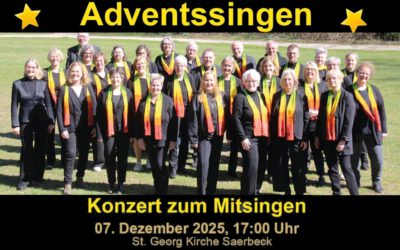 Konzert zum Mitsingen So. 07.12. um 17 Uhr – Schnupperproben
