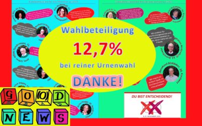 GO(O)D NEWS: Wahlbeteiligung erfreulich hoch