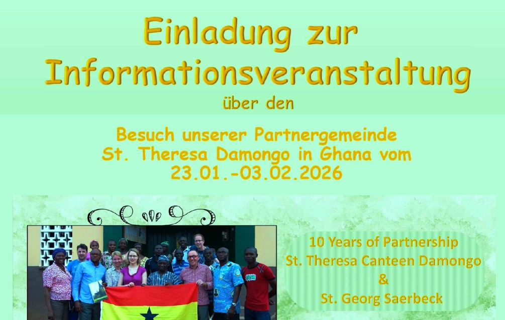 AK Eine Welt berichtet über Fahrt nach Damongo Mi 11.03. um 19.30 Uhr im Pfarrheim