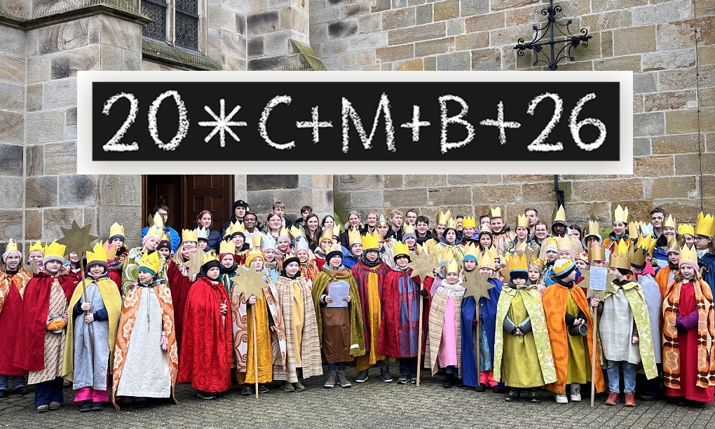 Sternsinger und Tannenbaum am 10.1.2026