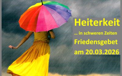 Friedensgebet am 20.03. gestaltet von Werner Heckmann und Alfons Sundermann