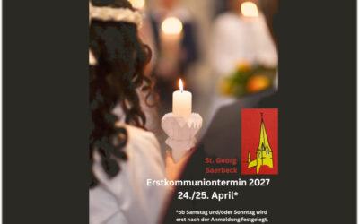 SAVE THE DATE: Erstkommunion 2027 am 24./25. April