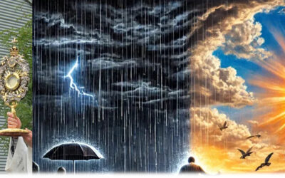 Fronleichnam – bei Regen in der Kirche – Entscheidung Mittwochmittag