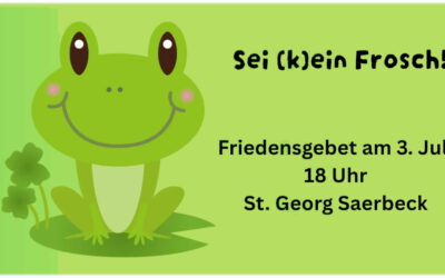Friedensgebet am 26. Juni: vorbereitet vom Kirchenvorstand