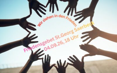 Friedensgebet am 04.09. – Wir ziehen in den Frieden