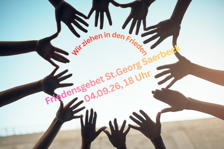 Friedensgebet am 04.09. – Wir ziehen in den Frieden