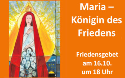 Friedensgebet am 16.10. um 18 Uhr mit der kfd