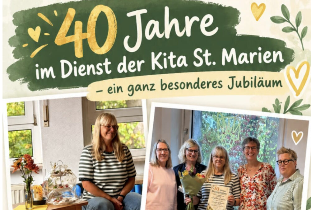 Angelika Quernheim 40 Jahre in der Kita St. Marien