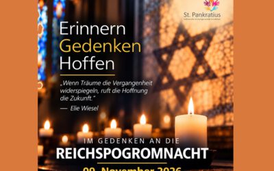 Gedenkveranstaltung in St. Pankratius Emsdetten 9.11.-19.00Uhr
